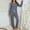 Blue, variant on BONIXOOM Womens Pajamas Thanksgiving Pajamas Loungewear Pull-On Long Sleeve Sleepwear Sets Solid Gray S
