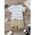 thumbnail image 4 of CARETOO Toddler Kids Boy Clothes Set Summer Beach Outfit Cotton Fabric Casual T-Shirt Shorts 2Pcs, 4 of 9