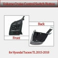 thumbnail image 5 of Left Steering Wheel Control Switch Button Fit For Hyundai Tucson TL 2015-2018 ABS Multifunction Cruise Control Switch Replace 96710D35004X 96710D3500-black, 5 of 6
