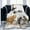 3 Photos, variant on Custom Blanket Personalised Blanket with Photos Text.Custom Blanket with 1-9 Photo Collages.Flannel Blankets for Family Birthday Wedding Gift Fits Couch Sofa Bedroom Living Room-100cmX125cm