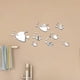 thumbnail image 2 of 2026 Wall Stickers, Sea Fish Bubble Wall Sticker 3D Mirror Effect Stickers Mural DIY Removable Decal (Silver), 2 of 3