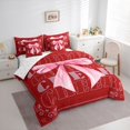 thumbnail image 2 of Erosebridal Teens Pink Bow Knot Bedding Comforter Set 7pcs,Girly Dreamy Dance Queen Bedding Sets,Breathable Home Decor, 2 of 6
