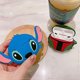 thumbnail image 2 of [Paquete de 2] Funda genial para Airpods Pro, funda de silicona suave con diseño de Stitch y casco mandaloriano, con llavero, a prueba de golpes, con diseño de estrella de moda, 2 of 5