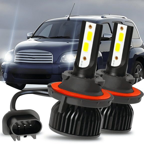 For Chevy HHR 2006-2011 LED Headlight Bulbs H13 9008 High Low Dual Beam Kit,6000K Cool White,plug and play 2pcs