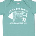 thumbnail image 4 of Inktastic I Like Pig Butts WHT Boys or Girls Baby Bodysuit, 4 of 5