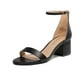 thumbnail image 1 of Dream Pairs Sandalias de tacón bajo con correa en el tobillo para mujer, zapatos de vestir de fiesta con punta abierta, LOW-CHUNK Dream Pairs LOW-CHUNK, 1 of 6