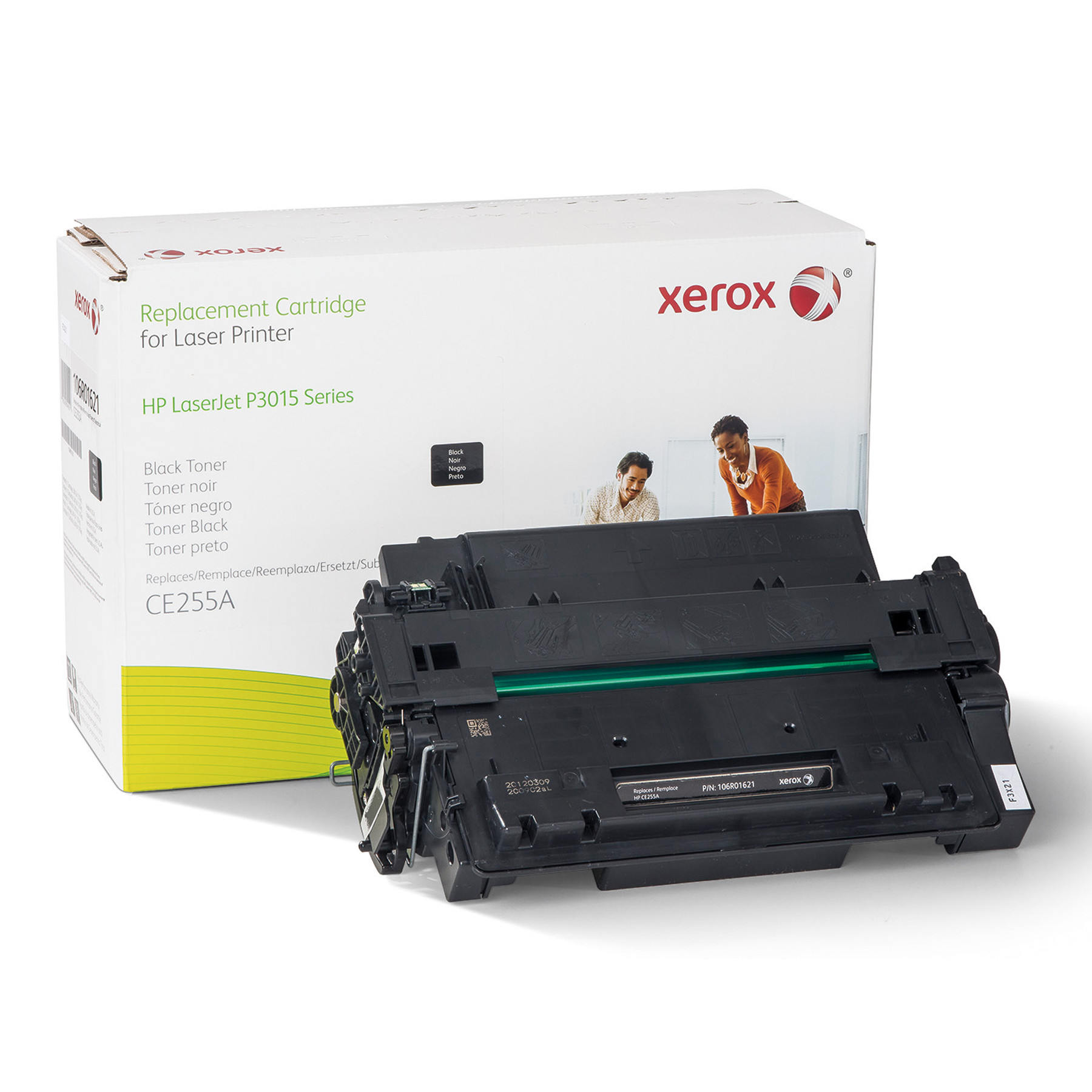 Xerox 106R1621 Replacement Toner for CE255A, 8200 Page Yield, Black