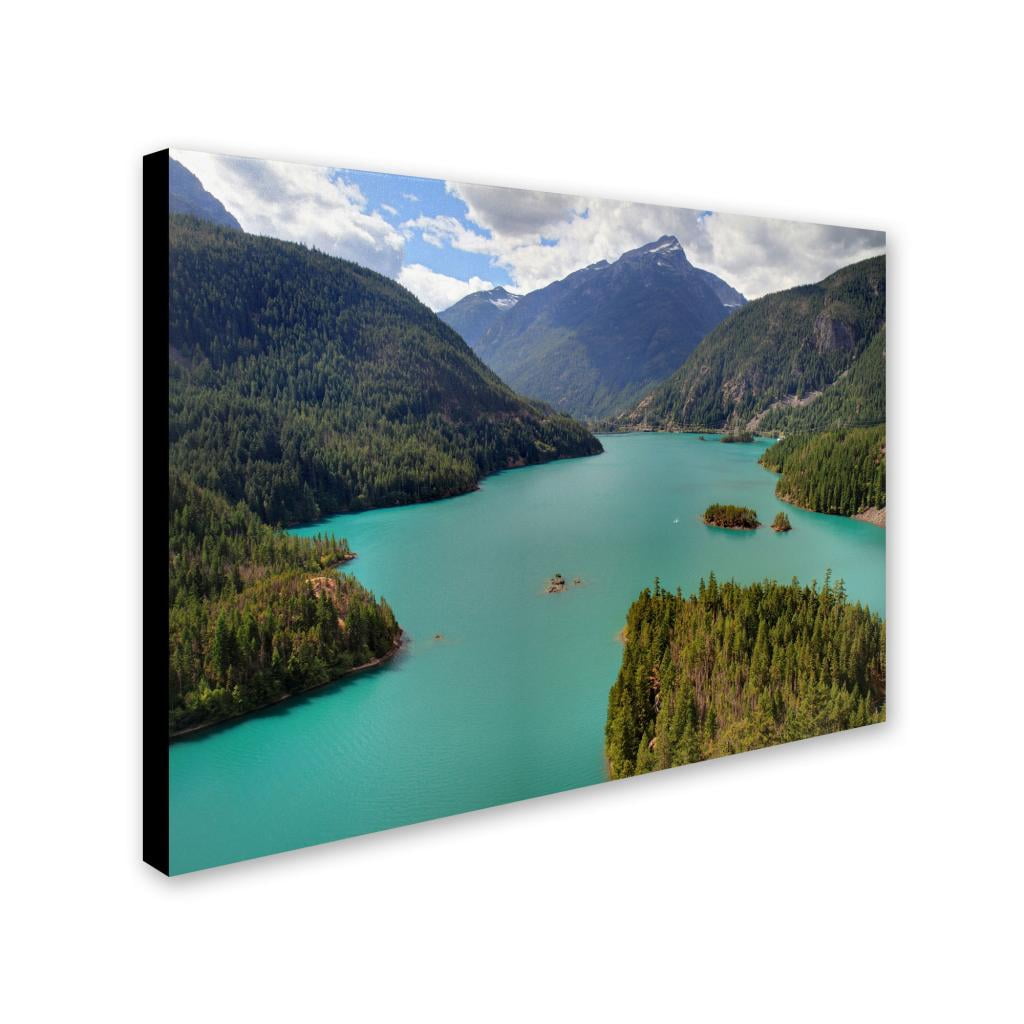 Trademark Fine Art "Diablo Lake" Canvas Art by Pierre Leclerc