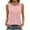 #039-Pink, variant on AUNVITO Women's Sleeveless T-shirt Round Neck Loose Fit Solid Color Comfortable Stretchy Casual Style