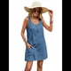 thumbnail image 2 of Vestido de Verano para Mujer, Sin Mangas, con Bolsillos, Informal, Corto, Corte A, Cuello Redondo. Azul Pavo Real M, 2 of 8