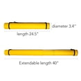 thumbnail image 2 of Transon Tubo de almacenamiento de documentos para carteles de 24 a 40 pulgadas, extensible para obras de arte, planos, dibujos y pergaminos, color amarillo, 2 of 5