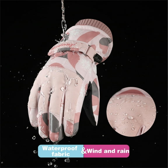 Aoochasliy Winter Gloves Clearance Unisex Winter Ski Gloves Waterproof Snow for Cold Weather Touchscreen Snowboard Gloves Warm