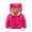 Hot Pink, variant on REDARER Girls Down Jacket with Ears Lined Winter Coat, Thickened Windproof Outerwear for Toddlers Kids Cold Weather,4-5 Years