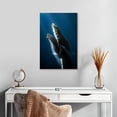 thumbnail image 2 of Elephant Stock Humpback Whale And Its Calf Wall Art - Vertical Canvas Wall Art - Living Room Wall Decor - Animal Canvas - Gray And Blue Decor - 16" x 24", 2 of 8