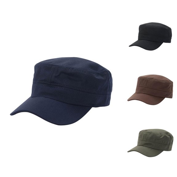ZHOGXU Unisex Womens Mens Baseball Cap With Adjustable Back Straps Solid Color Wide Brim Fashion Comfortable Summer Hat For Casual Daily Wear,Navy,One Size
