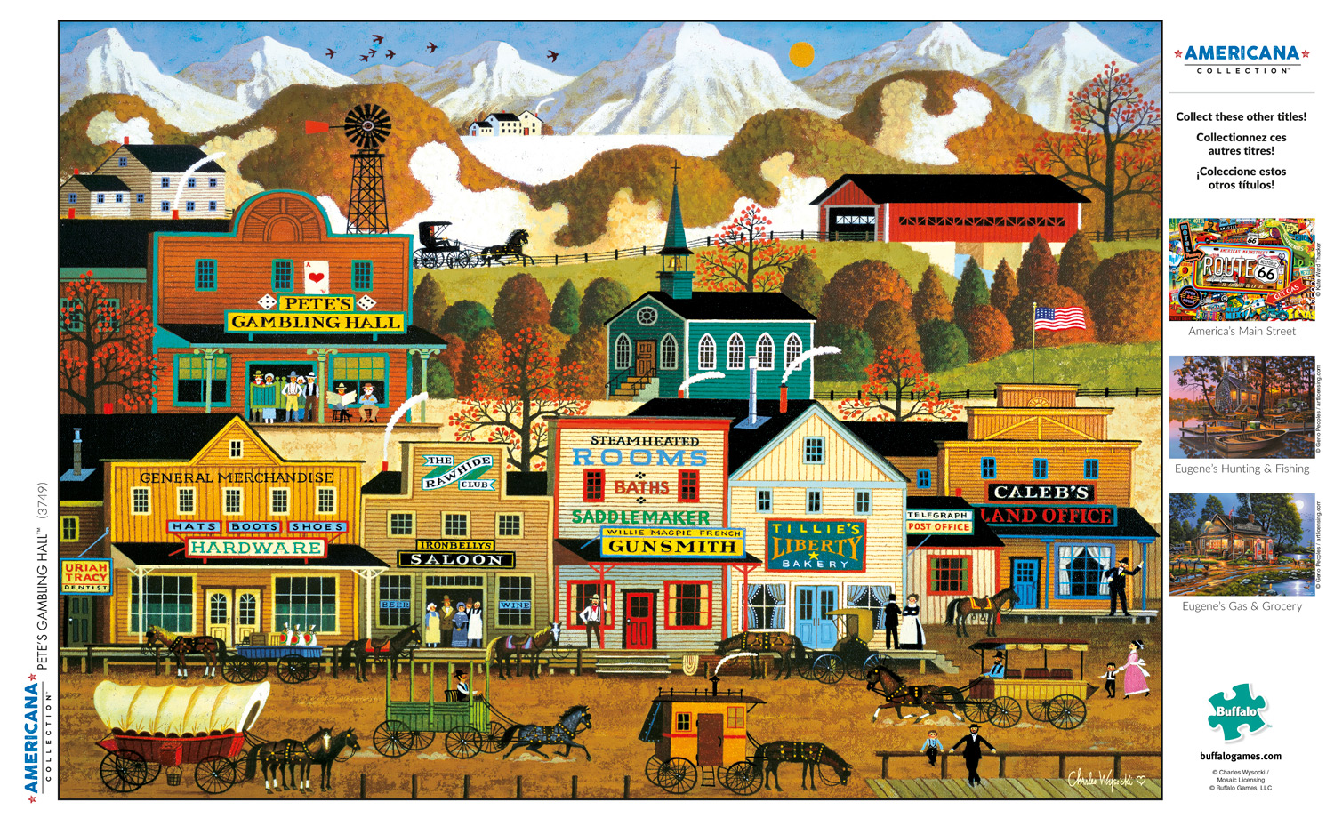 Buffalo Games - Americana Collection - Pete's Gambling Hall - 500 Piece Jigsaw Puzzle