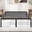 Black-1, variant on Full Size Bed Frame- Heavy Duty Mattress Foundation with HeadBoard, Steel Slats Support (No Box Spring Needed)