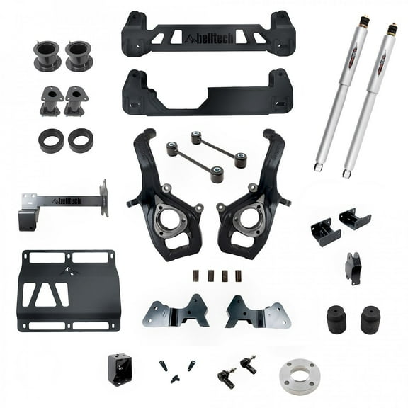 Belltech 153712Bk Lift Kit 6In. Lift Kit Inc. Rear Trail Performance Shocks Only Fits select: 2019 RAM 1500 LARAMIE, 2020-2021 RAM 1500 BIG HORN/LONE STAR