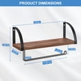 thumbnail image 2 of Wall Mount Farmhouse Paper Towel Holder with Shelf, 2 of 5