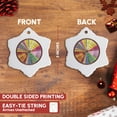 thumbnail image 3 of 3dRose, Spanish Wine Chart, 3 inch Snowflake Porcelain Ornament, 3 of 7