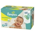 thumbnail image 2 of Pampers Swaddlers Diapers Size 3 Bonus Pack 142 Count, 2 of 4