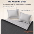 thumbnail image 6 of Loomsnest 2-Piece Twin Comforter Set, All Season Duvet Insert, Soft, Lightweight, Diamond Stitched, Reversible Down Alternative Comforter (Light Gray & Dark Gray), 6 of 7