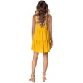 thumbnail image 3 of Women Summer Tunic Dress V Neck Casual Loose Flowy Swing Shift Dresses, 3 of 4
