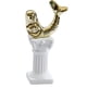 thumbnail image 1 of Estatua de pedestal creativa, candelabro de columna griega, candelabro en miniatura sirena de oro, 1 of 8