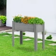 thumbnail image 5 of 31x31x16 inch Raised Garden Bed with Legs, Elevated Wooden Planter Box for Outdoor Plants Flowers Fruits Vegetable Herb Growing, 5 of 6