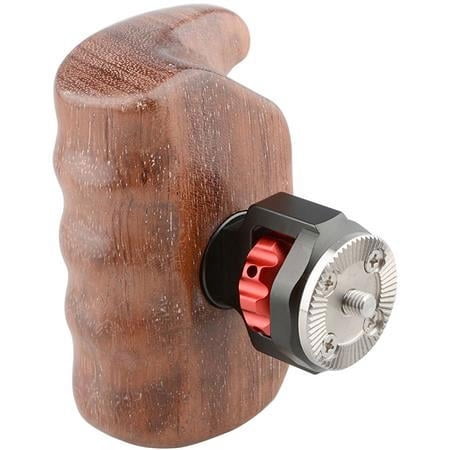UPC: 0619125206473 | Right Hand Wooden Handle Grip with ARRI Rosette Mount for Select DV and DSLR Camera Cages  Brazilian Wood