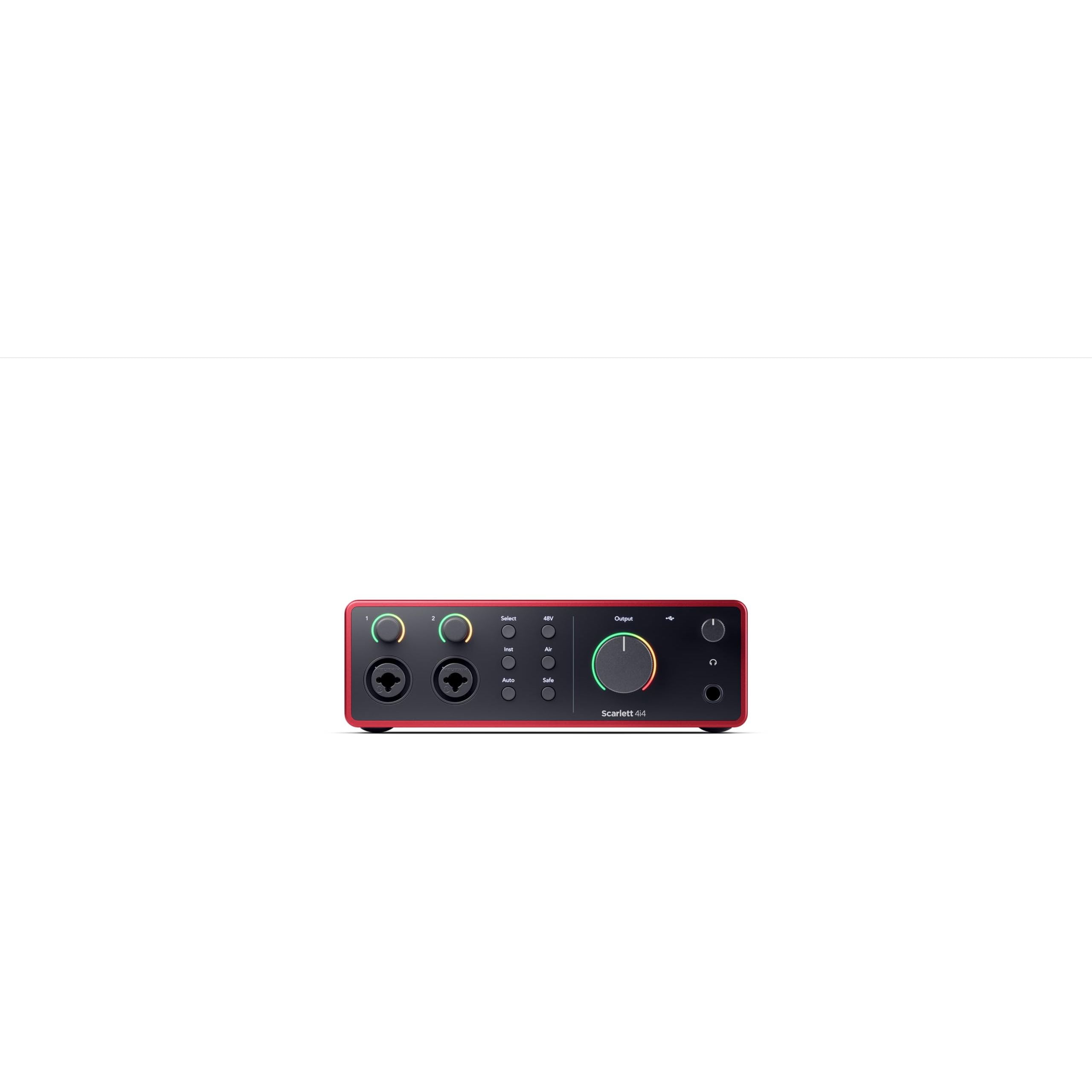 Focusrite Scarlett 4i4 4th Gen USB-C Audio Interface Bundle with Mic, Headphones & Software