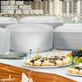 thumbnail image 3 of Assiettes en Papier Super Rigides - Assiettes Jetables en Bagasse de Canne à Sucre Blanches Extra Résistantes - Écologiques, Biodégradables - 9 Pouces - Lot de 100, 3 of 5