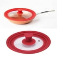 thumbnail image 3 of Tapa universal para sartenes Tapa de vidrio templado con borde de silicona resistente 28 a 30 a 32CM, 3 of 9
