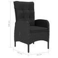 thumbnail image 4 of vidaXL 5 Piece Garden Dining Set Black, 4 of 5
