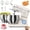 Almond Cream, variant on Stand Mixer, 5.3QT Tilt-Head Kitchen Mixer with Stainless Steel Bowl, 10 Speeds, Dough Hook, Beater & Whisk for Bread Dough, Cakes & Cookies