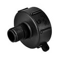 thumbnail image 1 of 1x IBC Ton Plastic Adapter Ton Bucket Accessories With Sealing Ring 2 NPS Black, 1 of 8