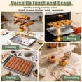 thumbnail image 6 of Vesteel 4-Tier Stainless Steel Cooling Racks, Stackable Baking Cooking Racks for Bread Cookie Cakes, Wire Racks with Folding Legs, Oven & Dishwasher Safe, 16.5’’ x 11.4’’, 6 of 8