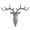 Gray, variant on Rupoun Creative Deer Head Self Adhesive Wall Hook Hanger, Key Bag Holder Organizer, Home Decor, Black, 7.28 inches / 18.5 cm