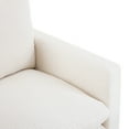thumbnail image 3 of Corduroy Chair With - Relaxing Bedroom Beige Armchair , Ergonomic Sleeper For Office, Bedroom, Living Room Spacious Lounge, 3 of 6