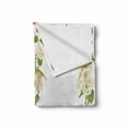 thumbnail image 2 of Pearls Soft Flannel Fleece Throw Blanket, Roses in the Shape of Heart Bouquet Romance Celebration Themed Artwork Print, Cozy Plush for Indoor and Outdoor Use, 50" x 70", Red White Green, by Ambesonne, 2 of 6
