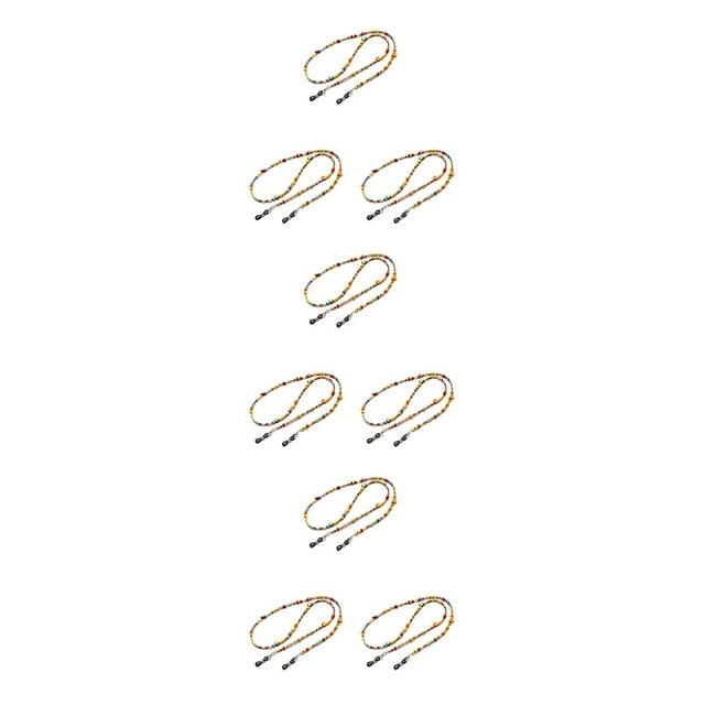 relayinert Glasses Shell Bead Exquisite Lovely Non-slip Reading Glasses Chains Lightweight Portable Decorative Rope for Women 3Set