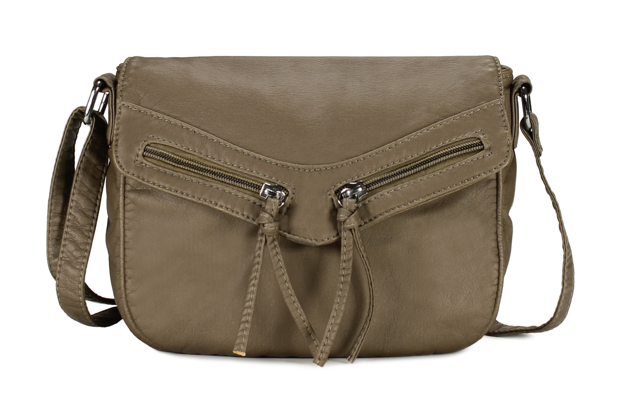 Scarleton Trendy Duo Zip Flap Crossbody Bag H1990