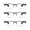 x1.5, variant on 4pack Women Vintage Small Rectangle Eyeglasses 4 Colors Black Brown Beige Clear Frame Blue Light Blocking Non Prescription Decor Glasses