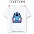 thumbnail image 2 of Camiseta de manga corta de algodón 100% para niños, camiseta informal de verano con dibujos animados de Anime de Disney de los años 90, regalo Kawaii para niños y niñas, 2 of 5