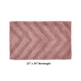 thumbnail image 2 of Better Trends 21" x 34" Bathroom Rugs 100% Cotton Soft Water Absorbent Non Slip Bath Mat Machine Washable Rug (Pink) Hugo Collection, 2 of 4
