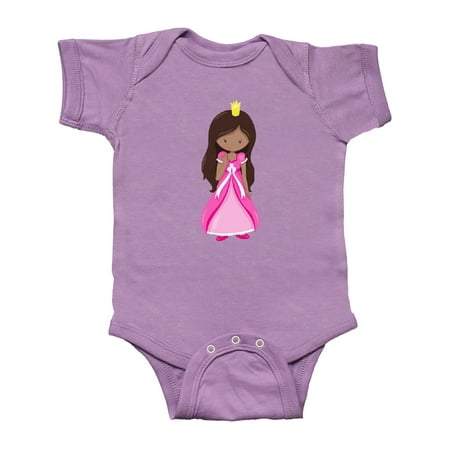 

Inktastic African American Princess In Pink Dress Gift Baby Girl Bodysuit