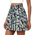 thumbnail image 4 of PRETTYGARDEN Women's Flowy Shorts Summer Fashion Beach Vacation Clothes Casual High Waist Wide Leg Ruffle Shorts, 4 of 8