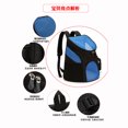 thumbnail image 4 of leyfeng Suministros para mascotas, mochila portátil para excursiones, mochila de viaje para perros, mochila plegable multifuncional para gatos, punto L negro, 4 of 6