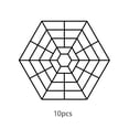 thumbnail image 3 of Billuyoard 10 UNIDS Estanque de Forma Hexagonal Protector de Peces Protector de Estanque Red Flotante para Estanque Jardín Parque Jardín y Patio Billuyoard HA015587-00, 3 of 6