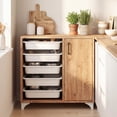 thumbnail image 2 of Gymax Buffet Cabinet Sideboard w/ Storage Coffee Bar Cabinet w/ 5 Removable Drawers, 2 of 9